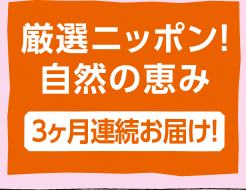 厳選ニッポン！自然の恵み 3ヶ月連続お届け！